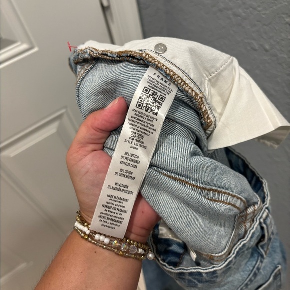 FRAME DIVINE BARREL JEANS RELEASED INSIDE STEP FRAY, SIZE 29 - Picture 7 of 7